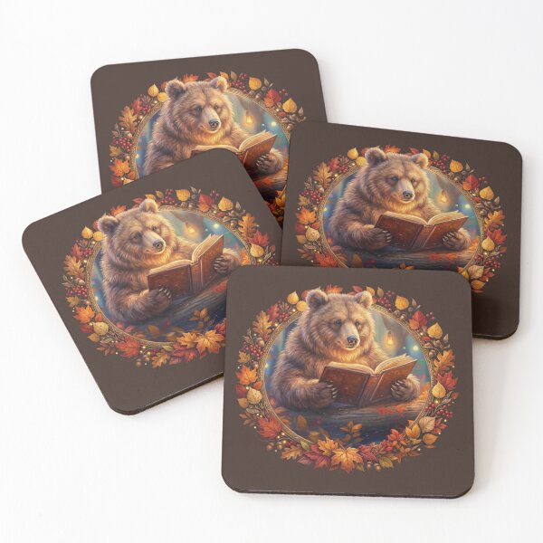 Item preview, The Woodland Bear Scholar's Autumn Motif designed and sold by Englandbear.