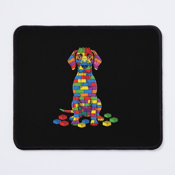 Item preview, Autism Awareness Building Blocks Dog Neurodiversity Support designed and sold by PopStars1993.