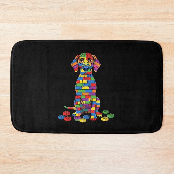 Item preview, Autism Awareness Building Blocks Dog Neurodiversity Support designed and sold by PopStars1993.