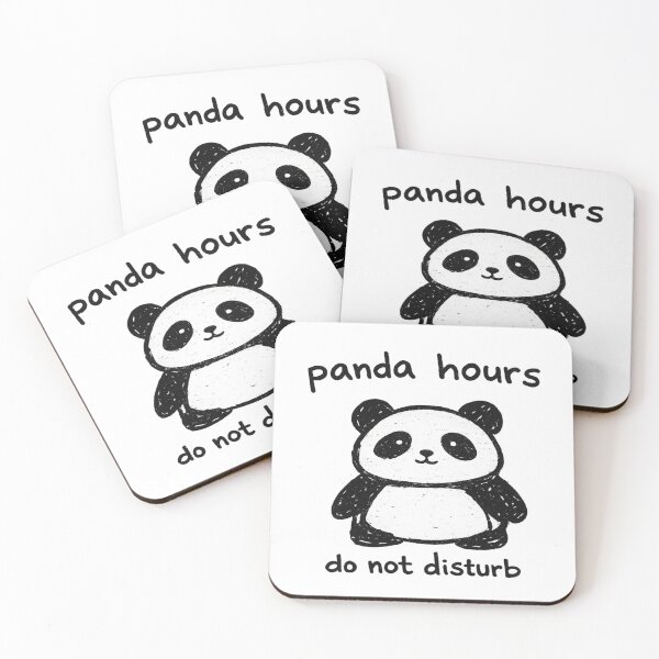 Item preview, Panda Hours Do Not Disturb Funny Anti Design Doodle Shirt Panda Lover Gift Relatable Humor Tee designed and sold by Gremlin Hours.