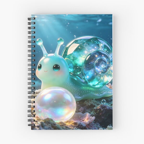 Item preview, The Pearl Collector - Magical Emerald Snail in Deep Sea designed and sold by ABYSSLAB.