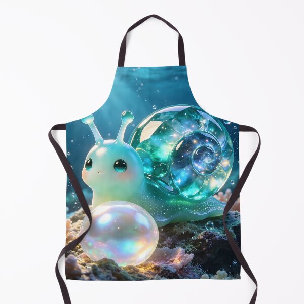 Item preview, The Pearl Collector - Magical Emerald Snail in Deep Sea designed and sold by ABYSSLAB.