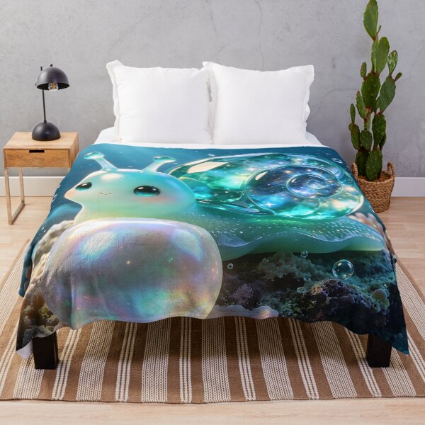 Item preview, The Pearl Collector - Magical Emerald Snail in Deep Sea designed and sold by ABYSSLAB.