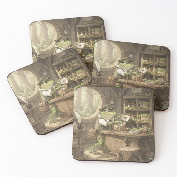 Item preview, Frog Postmaster Sorting Acorn Mail designed and sold by PictorialWhimsy.