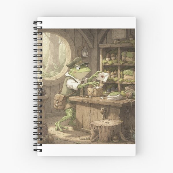 Item preview, Frog Postmaster Sorting Acorn Mail designed and sold by PictorialWhimsy.