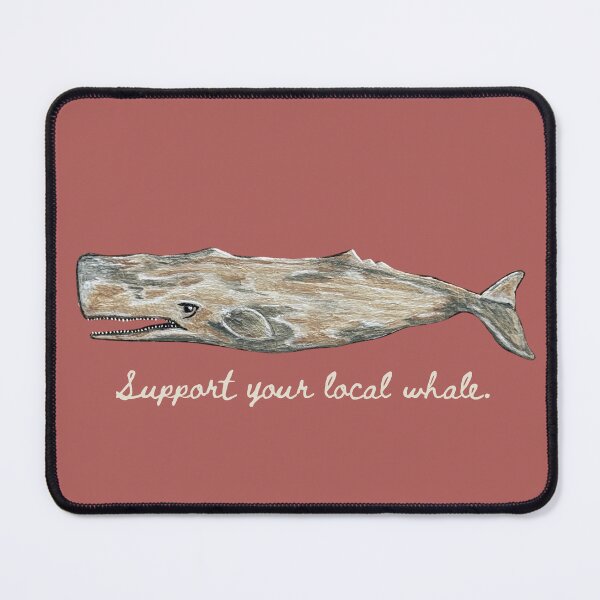 Item preview, Sperm Whale Nantucket Deep Ocean Wildlife Painting Support Your Local Whale designed and sold by dagkryper.