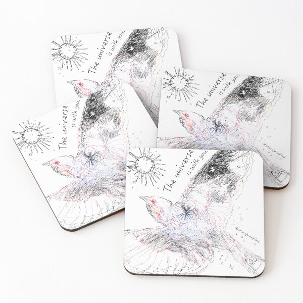 Item preview, Cosmic Swallow Sketch: The Universe Is With You designed and sold by starstonefind.