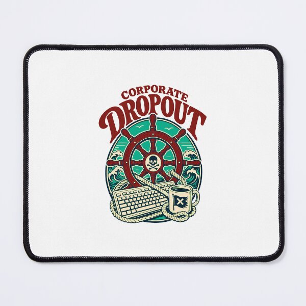 Item preview, Corporate Dropout Pirate Shirt, Funny Office Escape Graphic Tee, Piratecore Work Humor Shirt, Anti Corporate Gift, Keyboard Coffee Pirate Apparel designed and sold by KAYJAY DESIGNS.
