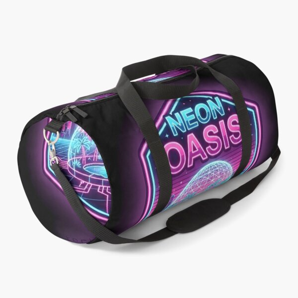Item preview, Neon Oasis Retro Futuristic Dome Sticker designed and sold by Neo Tokio.