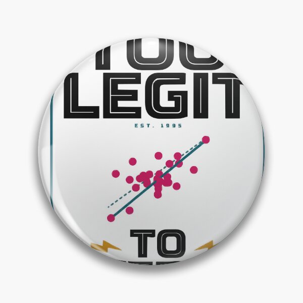 Item preview, Too Legit To Overfit Data Science Humor designed and sold by Bianca Oltean.