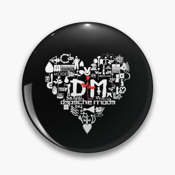 Item preview, Large Heart Shape Composed of White Icons and Depeche designed and sold by Xeneros.