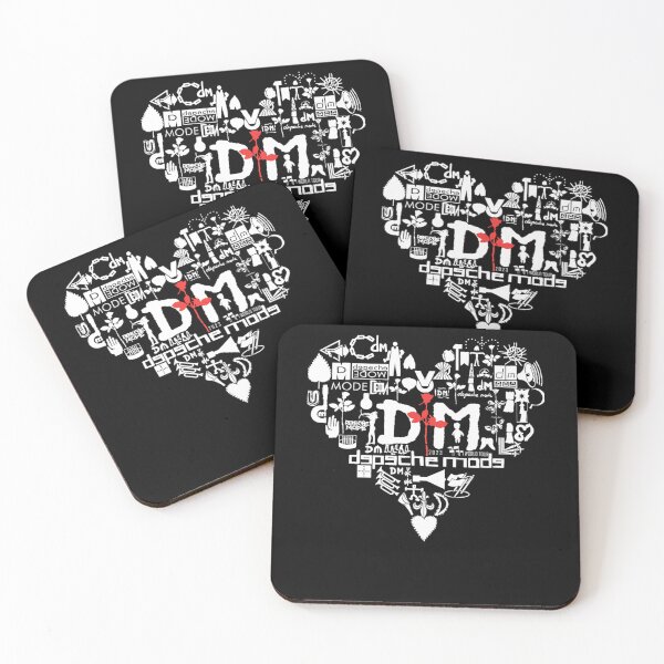 Item preview, Large Heart Shape Composed of White Icons and Depeche designed and sold by Xeneros.