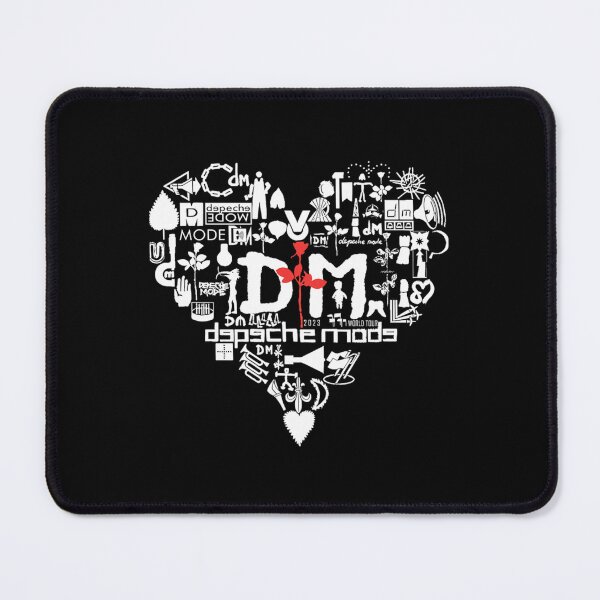Item preview, Large Heart Shape Composed of White Icons and Depeche designed and sold by Xeneros.