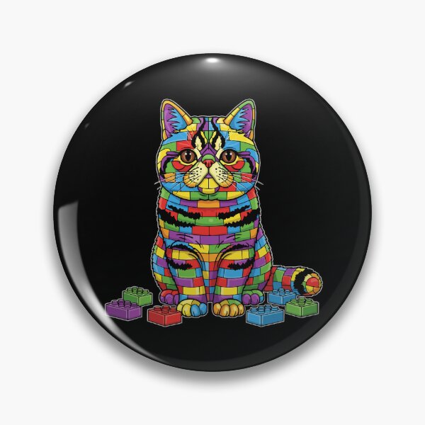 Item preview, Building Block Cat Feline Hobbyist Toy Brick Builder designed and sold by PopStars1993.