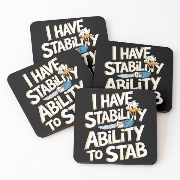 Item preview, I Have Stability Ability To Stab Duck Meme designed and sold by SkymarArt.