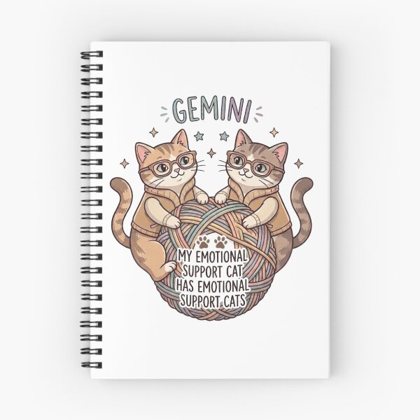 Item preview, Gemini Emotional Support Cats designed and sold by Heal of Souls Designs .
