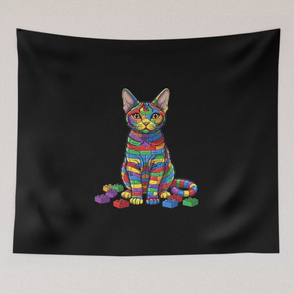 Item preview, Building Blocks Cat Pet Feline Lover Construction Toy designed and sold by PopStars1993.
