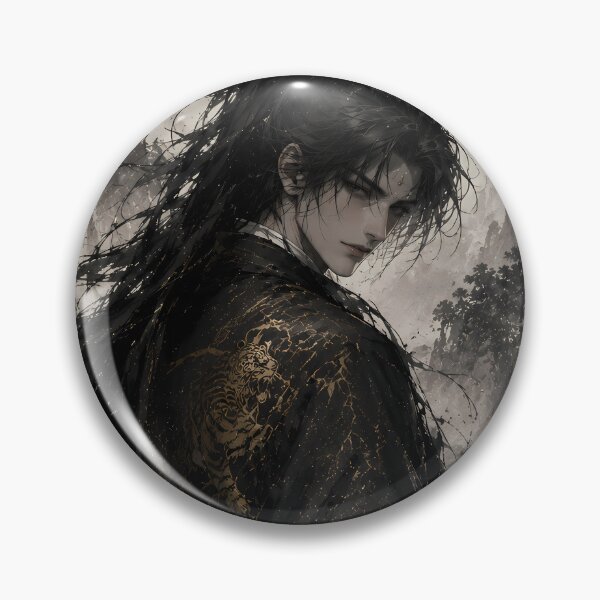 Item preview, Wandering Wuxia Swordsman | Chinese Ink Wash Warrior Art designed and sold by ManJiangHong.
