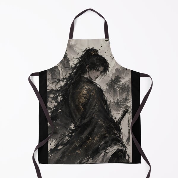 Item preview, Wandering Wuxia Swordsman | Chinese Ink Wash Warrior Art designed and sold by ManJiangHong.