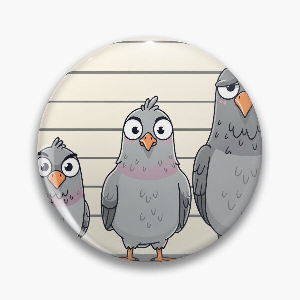 Item preview, Pigeon Suspect Police Lineup designed and sold by PictorialWhimsy.