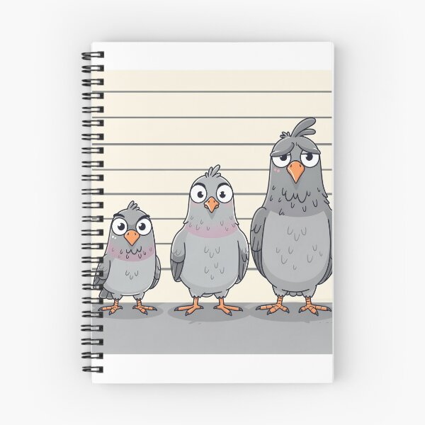 Item preview, Pigeon Suspect Police Lineup designed and sold by PictorialWhimsy.