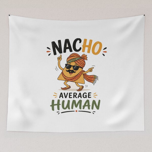 Item preview, Nacho Average Human Dancing Nacho Chip Funny Hindi Pun Desi Gift designed and sold by SHREE ART STUDIO.