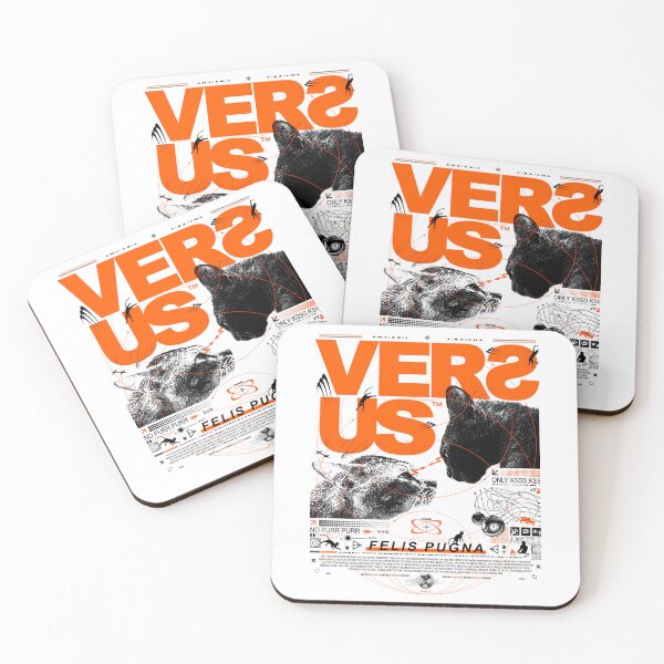 Item preview, Versus Feline Typographic Geometric designed and sold by All In.