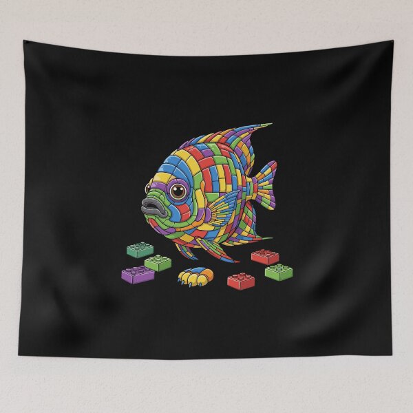 Item preview, Colorful Building Blocks Fish Ocean Life designed and sold by PopStars1993.