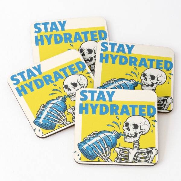 Item preview, Stay Hydrated Skeleton Drinking Water designed and sold by nuel-art.