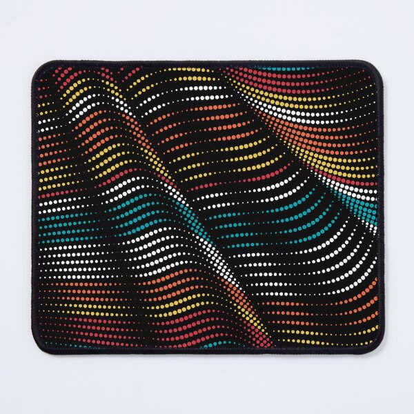Item preview, Colorful Dotted Wave Pattern Teal Red Orange Yellow Abstract Summer Graphic T-Shirt designed and sold by DERA RAY.