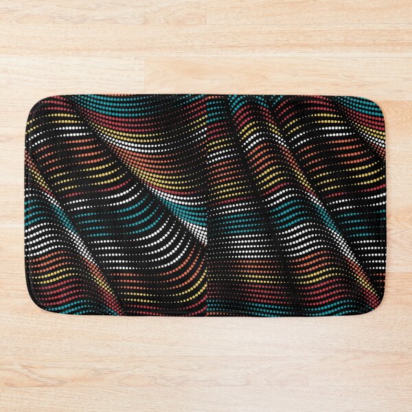 Item preview, Colorful Dotted Wave Pattern Teal Red Orange Yellow Abstract Summer Graphic T-Shirt designed and sold by DERA RAY.