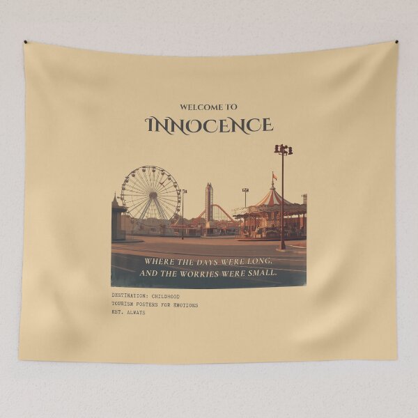Item preview, Welcome To Innocence Vintage Childhood Tourism Travel Poster designed and sold by KaBaRen.