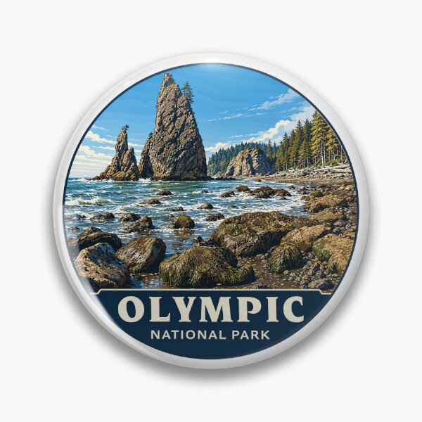 Item preview, Olympic National Park Sticker, Washington Poster designed and sold by Gideon Emmerich.