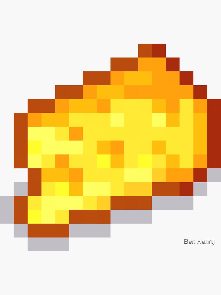"Pixel Cheese" Sticker for Sale by BenHenry | Redbubble