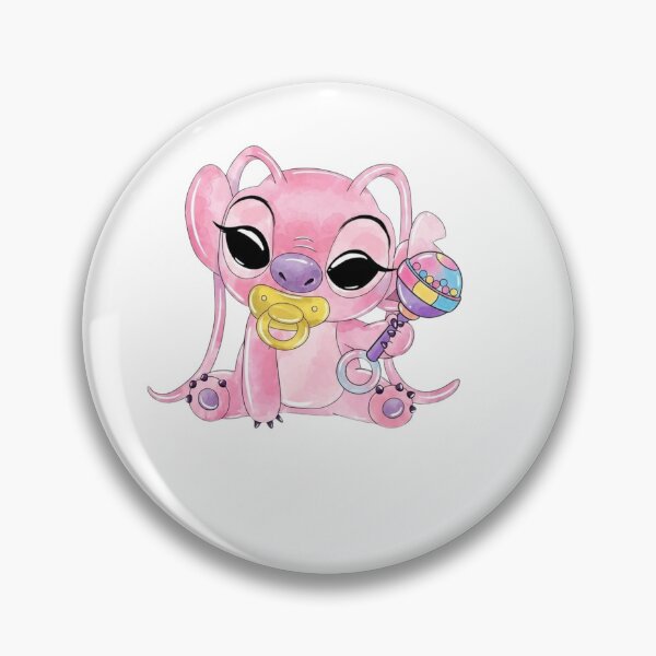 Item preview, Cute Stitch Watercolor Pink Baby Shower Kawaii Floral designed and sold by rfd2.