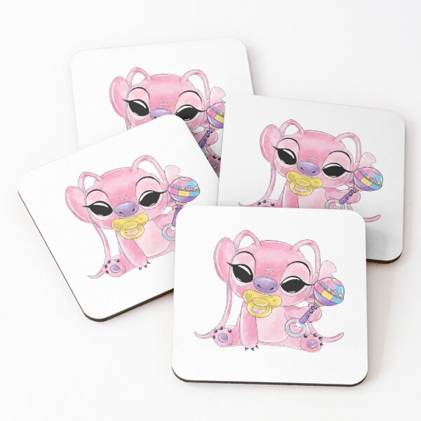 Item preview, Cute Stitch Watercolor Pink Baby Shower Kawaii Floral designed and sold by rfd2.