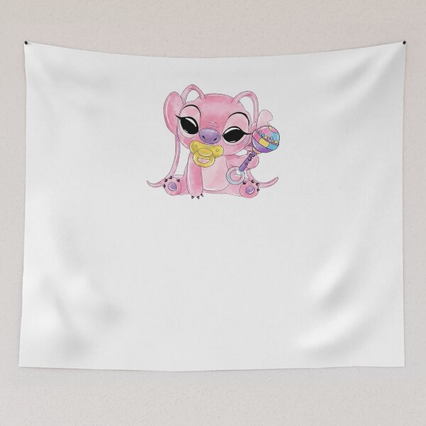 Item preview, Cute Stitch Watercolor Pink Baby Shower Kawaii Floral designed and sold by rfd2.