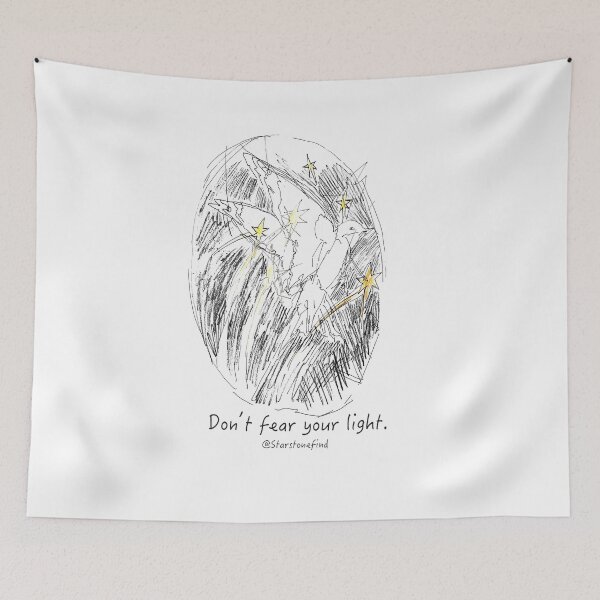Item preview, Star Swallow Sketch: Don’t Fear Your Light designed and sold by starstonefind.