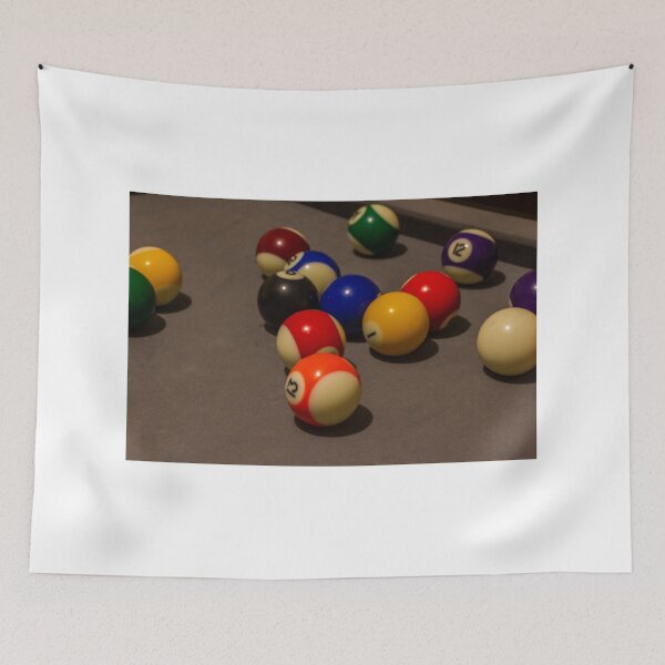 Item preview, Colorful Pool Balls Scattered on Table For Billiards Play designed and sold by Nmallia.