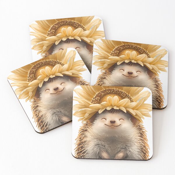 Item preview, Hedgehog Sunflower Crown designed and sold by pumsquare.