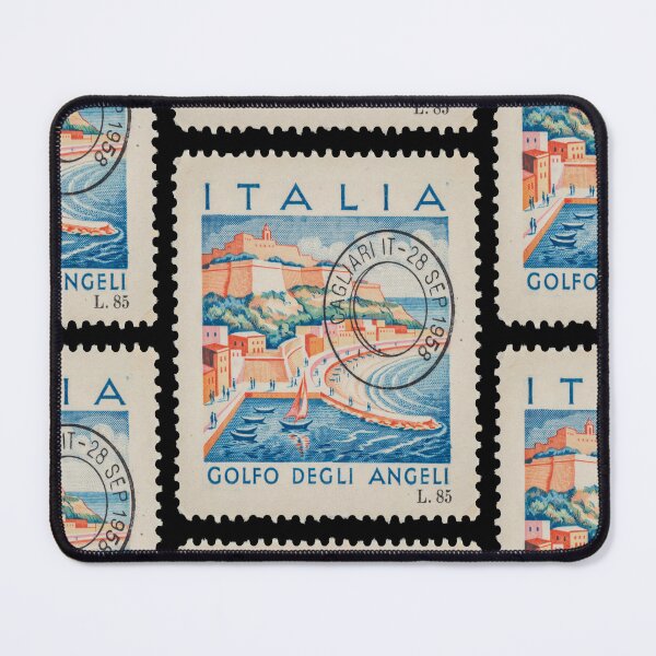 Item preview, Cagliari Sardinia Italy Postage Stamp Travel Sticker designed and sold by stickercuffs.