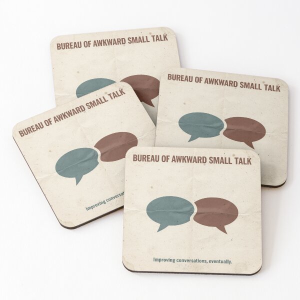 Item preview, Bureau of Awkward Small Talk designed and sold by PictorialWhimsy.