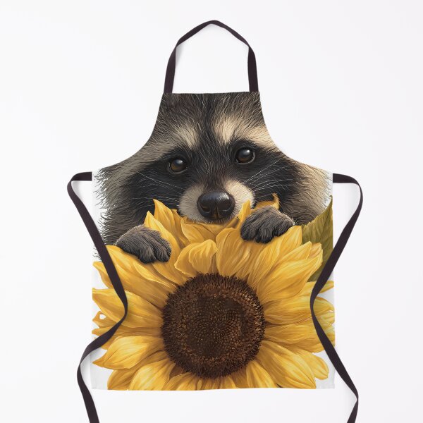 Item preview, Raccoon Sunflower Peek designed and sold by pumsquare.