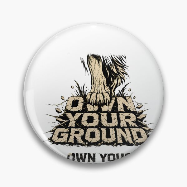 Item preview, Own Your Ground Distressed Paw Streetwear Art designed and sold by Presshue.