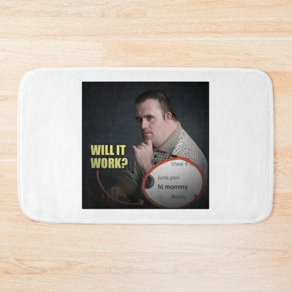 Item preview, HI MOMMY WILL IT WORK DOWN SYNDROME GUY GIF MEME designed and sold by Python Designs .