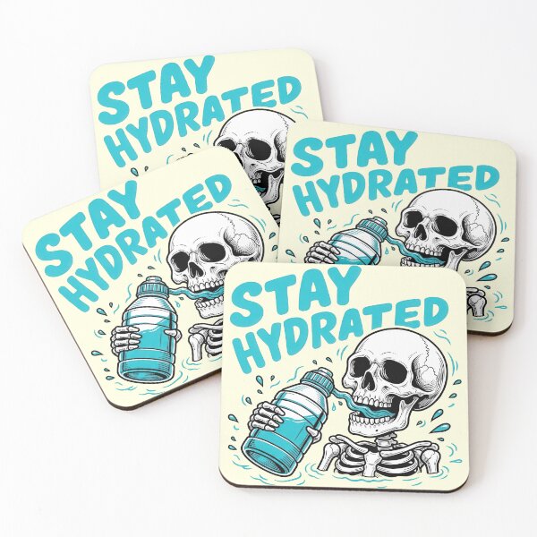 Item preview, Stay Hydrated Skeleton Drinking Water designed and sold by nuel-art.