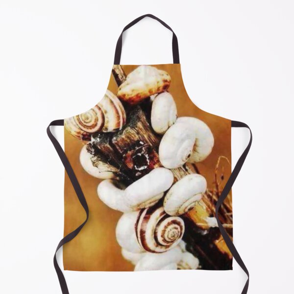 Item preview, White Snails on a Branch - Macro Nature Photography | Golden Autumn Snail Shell Cluster designed and sold by artofuniverse.