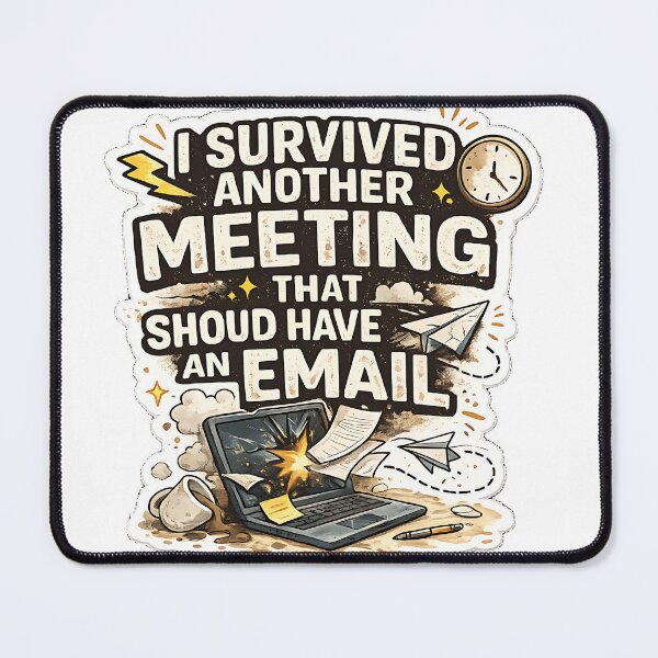Item preview, I Survived Another Meeting That Should Have Been An Email  designed and sold by Jaideep Walia.