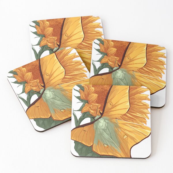 Item preview, Moth Sunflower Moonlight designed and sold by pumsquare.