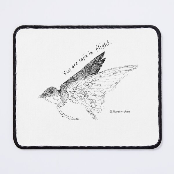 Item preview, Swallow Sketch: You Are Safe In Flight designed and sold by starstonefind.